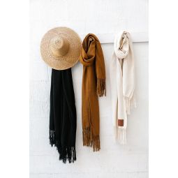 Cotton OversizedScarf - Black