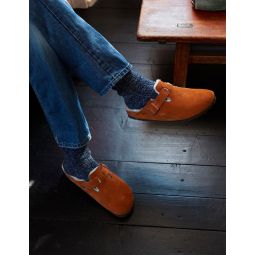 Boston Regular Shearling Sandals - Mink