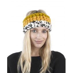 blend headband - marigold/white/black