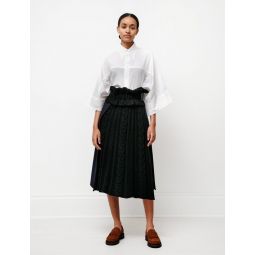 Knit Combo Kilt skirt - Black/Navy
