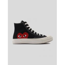 Play Red Heart Converse Chuck All Star 70 High SNEAKERS - BLACK