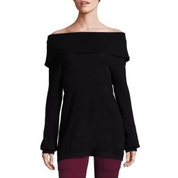 Bade Off-the-Shoulder Sweater - Caviar