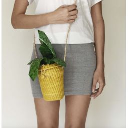 Straw Pineapple Bag - Natural