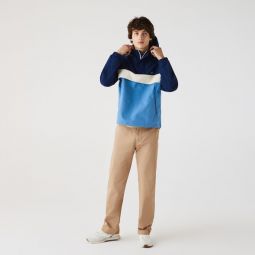 LACOSTE Hooded Smock Pullover Jacket - Colourblock