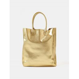 Eve Leather Tote - Gold