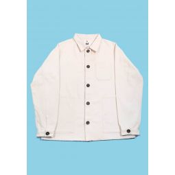 Denim Chore Jacket - WHITE