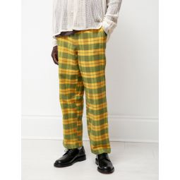 Daytime Plaid Trousers - Yellow/Green