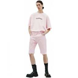 VETEMENTS Pink Denim Shorts