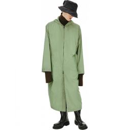 Green Reflective Hooded Coat