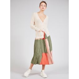 Multicolored pleated skirt - FANTAISIES