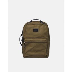 August Backpack - Olive Green/Navy Blue