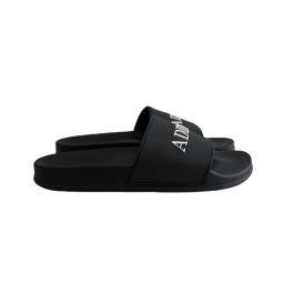 Addict Luxury Mens Made in Italy ADDICT-001 Slide Sandal - black/white