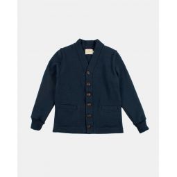 Classic Cardigan Wool Sweater - dark Navy