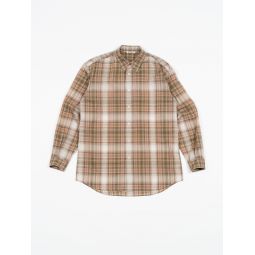 Wool Recycled Polyester Cloth Shirt - Beige Check