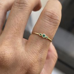 Emerald Genesis Ring - Yellow Gold