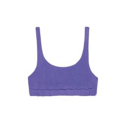 DONNI eco-fleece sporty bra-Purple