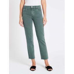 Adele Mid Rise Straight Jean - GREEN