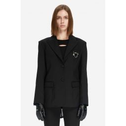 Double Layered Arch Tailored Jacket