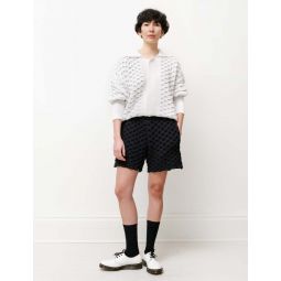 Oriel Paper Knit Shorts - Black