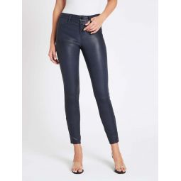 Mid Rise Skinny Leather Pant