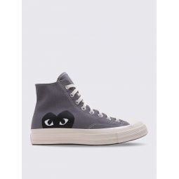 Unisex Comme des Garons Play Red Heart Converse Chuck All Star 70 High - Gray