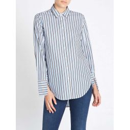 Split Cuff Essential Shirt - Baby Blue/Charcoal