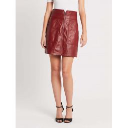 Leather Skirt - Spice