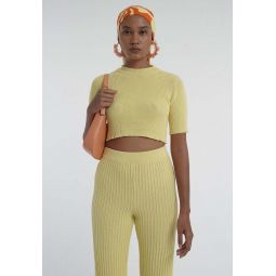 Highrise Knit Top - Limoncello