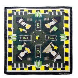 Matter Matters The Kingdom of Magic Square Scarf - green