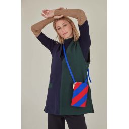 Mini Hama Shoulder Bag - Red / Ultramarine
