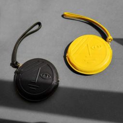 Phase Round Coin Purse - Yellow/Black