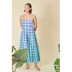 Goa Slip Maxi Dress - Surf/Yani Chex