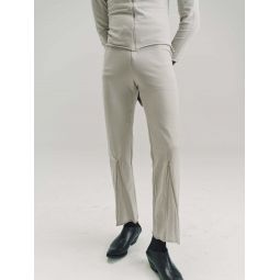 Nylon No.152 Knitted Zipper Trousers - Beige