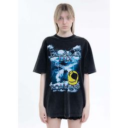 Black Black Lux X roarguns Cloud&Smile T-Shirt