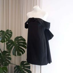 Sacha Taffeta Dress - Black