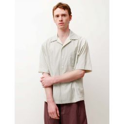 Terry Lined Finx Stripe Shirt - White
