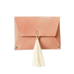Materials + Process Tahlia Clutch With Tassel - Natural