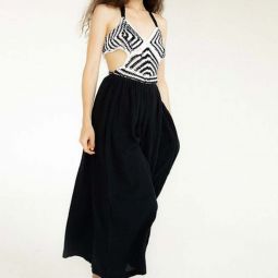 Lina Crochet Dress - Black