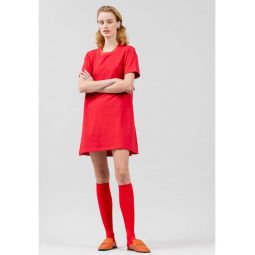Moon Tee Dress - Red