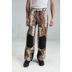 Cotton Action Pants - Leopard