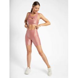 Tempo High Rise Infinity Bike Shorts - Dusty Rose