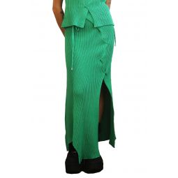 The Ribbed Skirt - Green