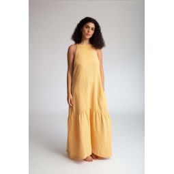 Pray Linen Dress - Sunflower