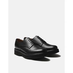Curt Derby Shoe Natural Grain Leather - Black