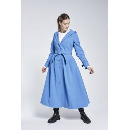 Recycled Materials Iconic Raincoat - Ocean Blue