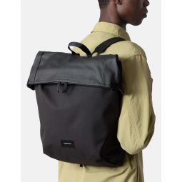 Alfred Rolltop Polycotton Backpack - Black