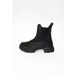 City Boot - Black Recycled Rubber