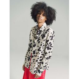 Poplin Shirt - Abstract Cow Spots