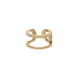 Numbering Curve Chain Ring - Gold
