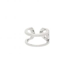 Numbering Curve Chain Ring - Silver